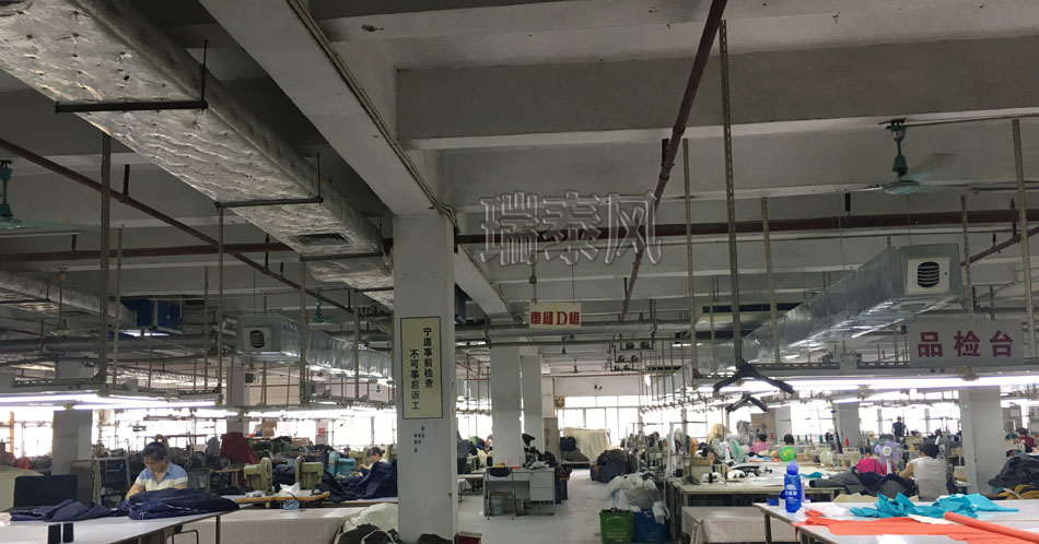 服裝、制衣、皮革廠降溫方案